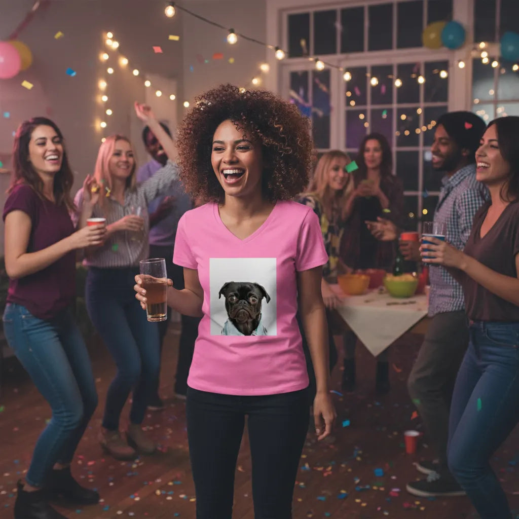 Ladies' V-Neck T-Shirt