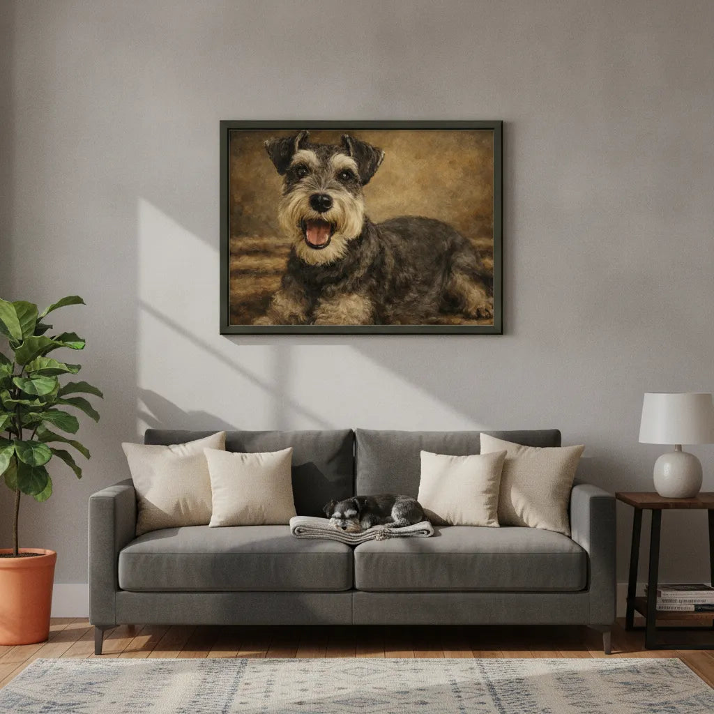 Personalised Glossy Paper Metal Framed Oill Painting Poster