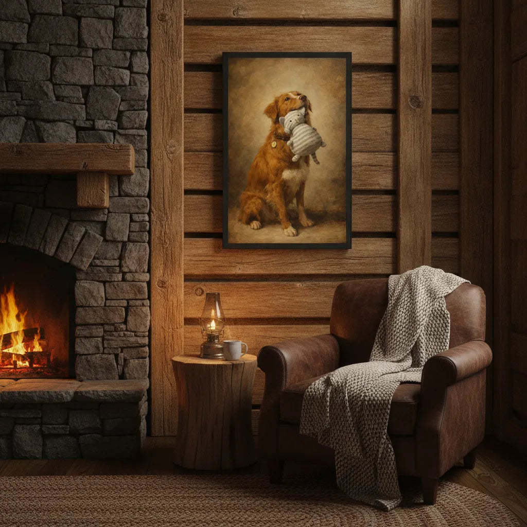 Classic Semi-Glossy Paper Wooden Framed Poster (Ready to hang)