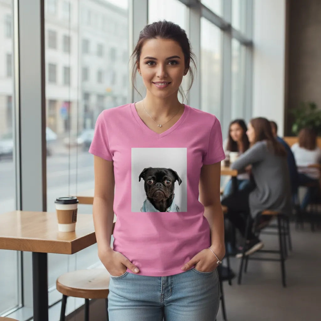 Ladies' V-Neck T-Shirt