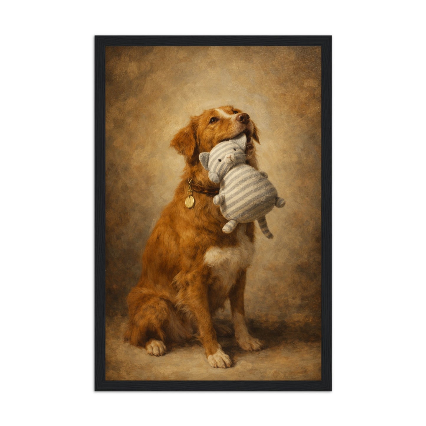 Classic Semi-Glossy Paper Wooden Framed Poster (Ready to hang)