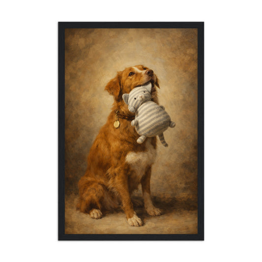 Classic Semi-Glossy Paper Wooden Framed Poster (Ready to hang)